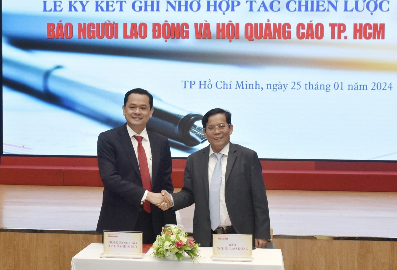 Báo Người Lao Động và Hội Quảng cáo TP HCM ký kết hợp tác chiến lược