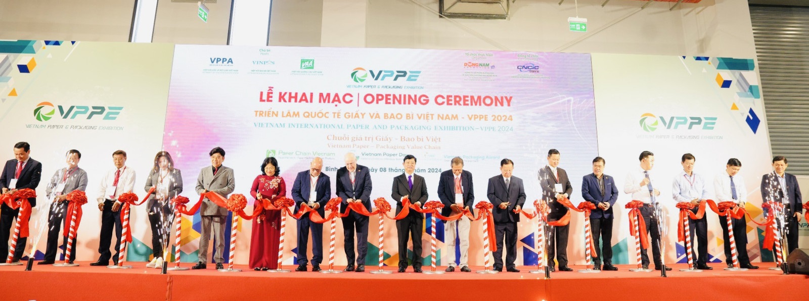 Khai mạc Triển lãm quốc tế giấy và bao bì Việt Nam - VPPE 2024 tại Bình Dương