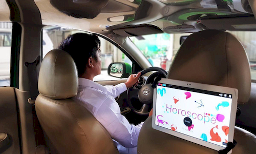 Mai Linh hợp tác với IDOOH ra mắt màn hình quảng cáo giải trí trong xe