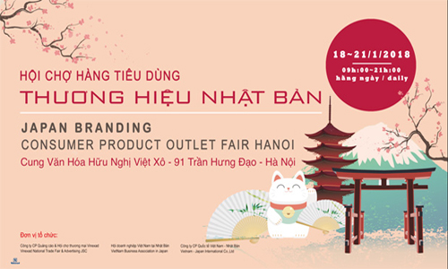 Hội chợ hàng tiêu dùng Thương Hiệu Nhật Bản 2018