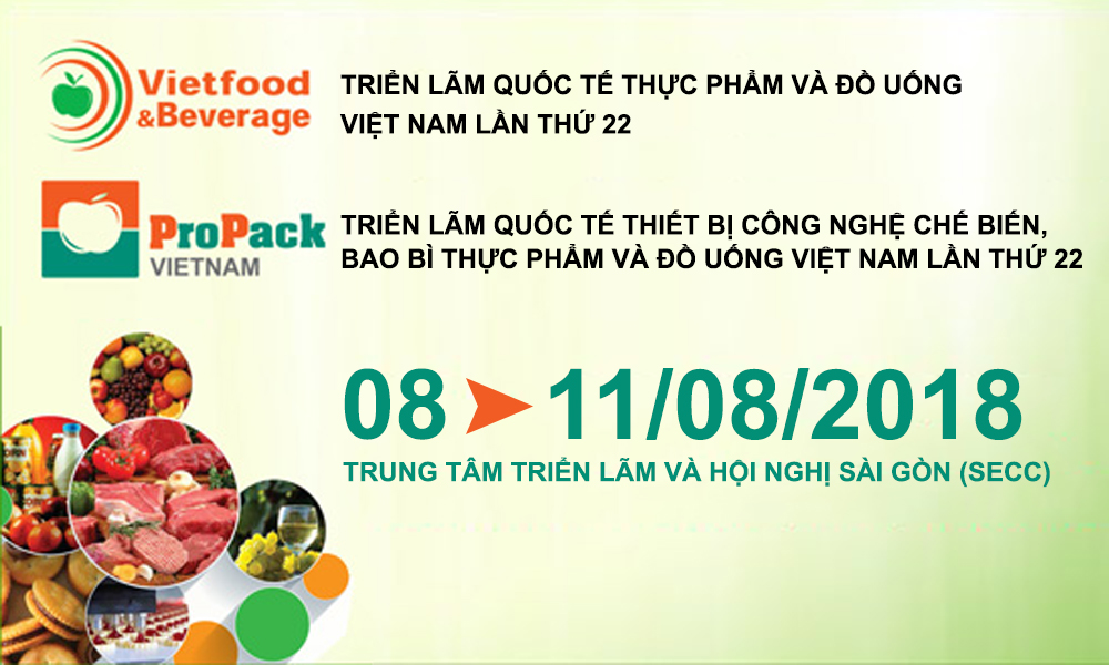 Trien lam Quoc te Thuc pham va Do uong Viet Nam 2018
