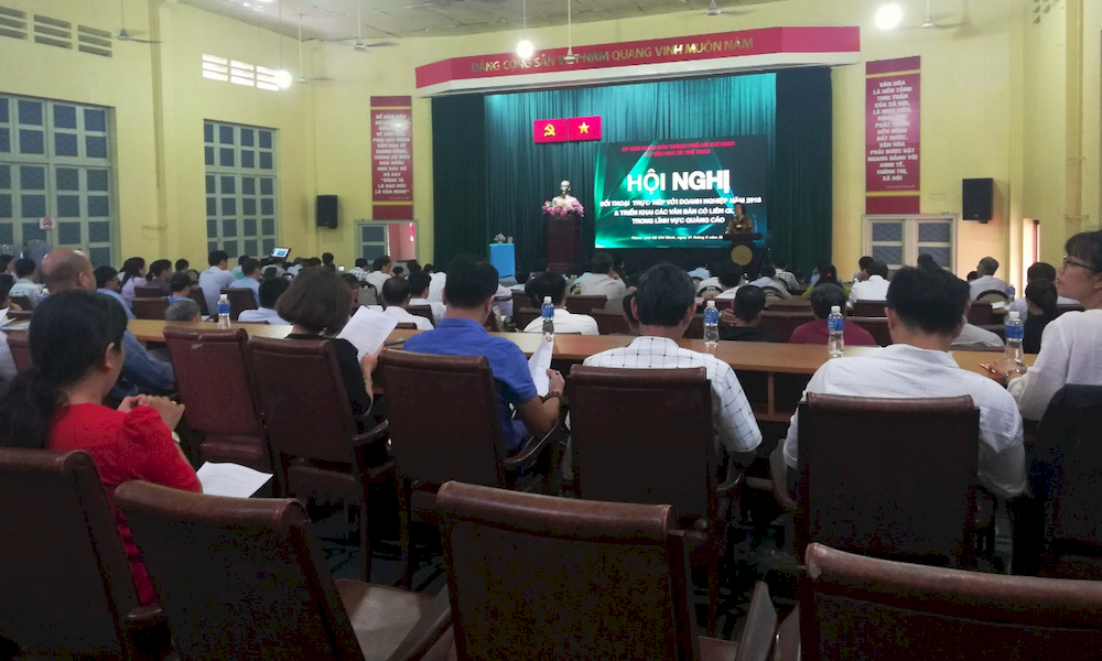 Hội nghị đối thoại với DN xung quanh việc triển khai văn bản trong lĩnh vực quảng cáo