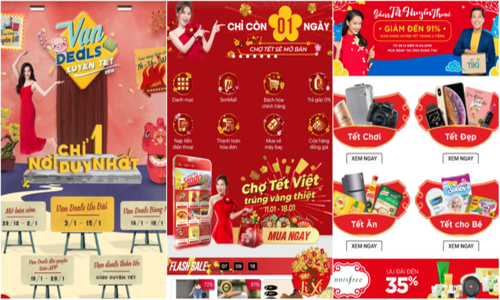 Chợ Tết online nhộn nhịp mở cửa