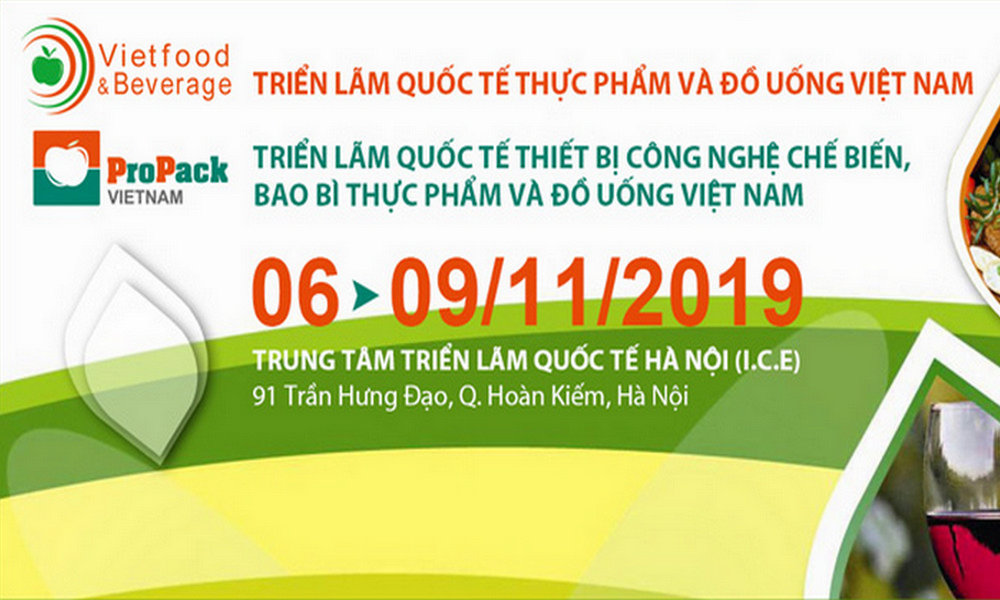 Trien lam Quoc te Thuc pham va Do uong 2019 tai Ha Noi