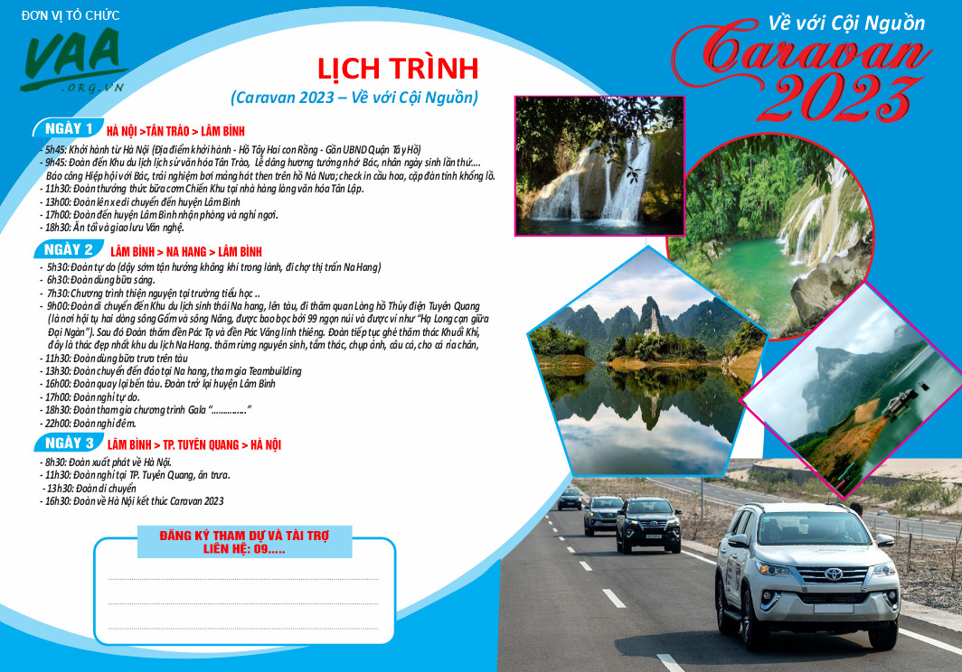 Thư mời tham dự Chương trình Caravan “Về với Cội nguồn”