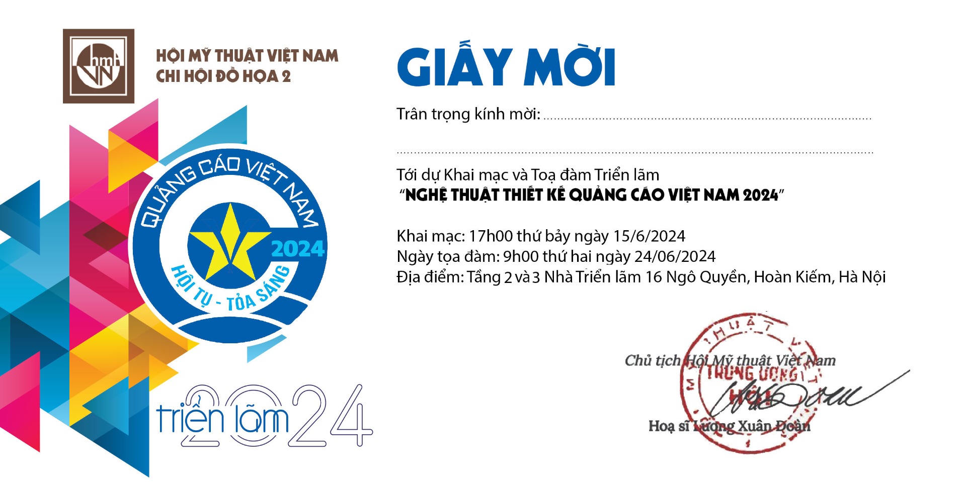 TRIEN LAM NGHE THUAT THIET KE QUANG CAO VIET NAM NAM 2024