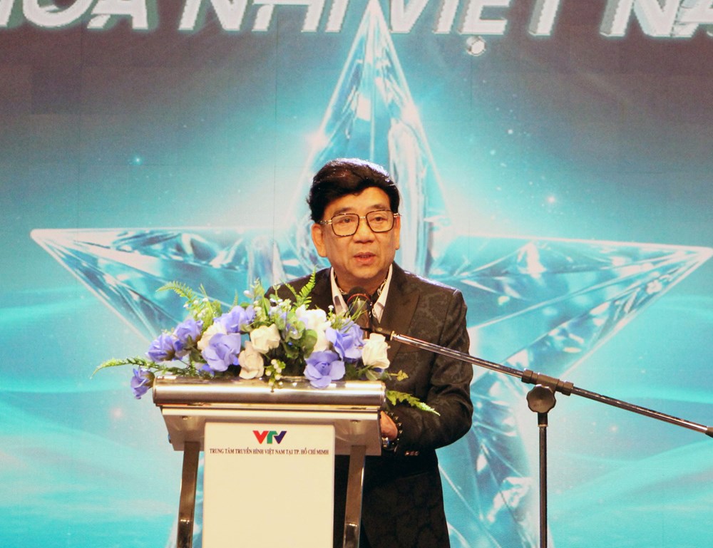 Chủ tịch Hiệp hội Quảng cáo Việt Nam Nguyễn Trường Sơn phát biểu tại Lễ công bố